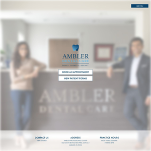 Ambler Dental Care website screenshot