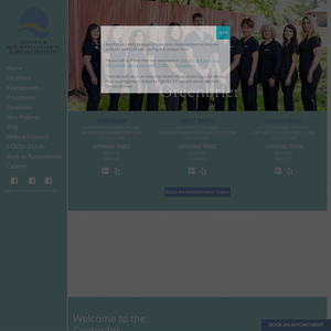 Center for Restorative, Cosmetic & Implant Dentistry website screenshot