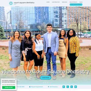 Court Square Dentistry website screenshot