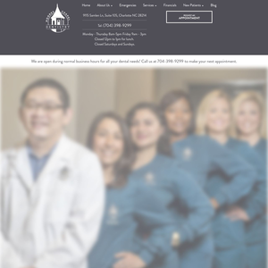 Moores Chapel Dentistry website screenshot