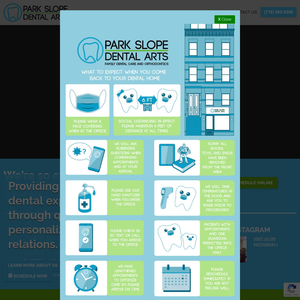 Park Slope Dental Arts website screenshot