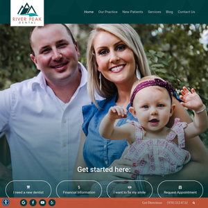 River Peak Dental website screenshot