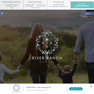 River Ranch Dental website screenshot
