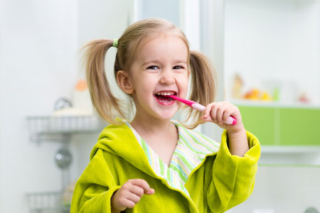 kid at pediatric dentist