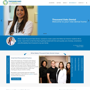 Thousand Oaks Dental website screenshot