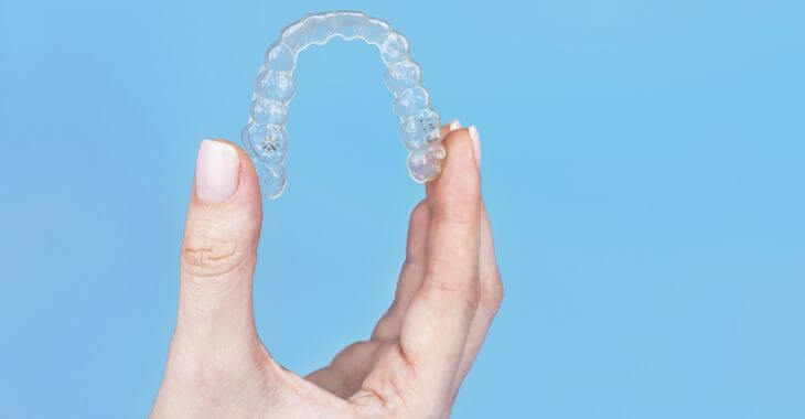 Clear Invisalign aligner