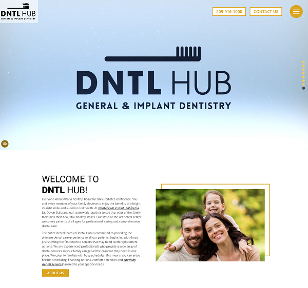 Dental Hub website screenshot