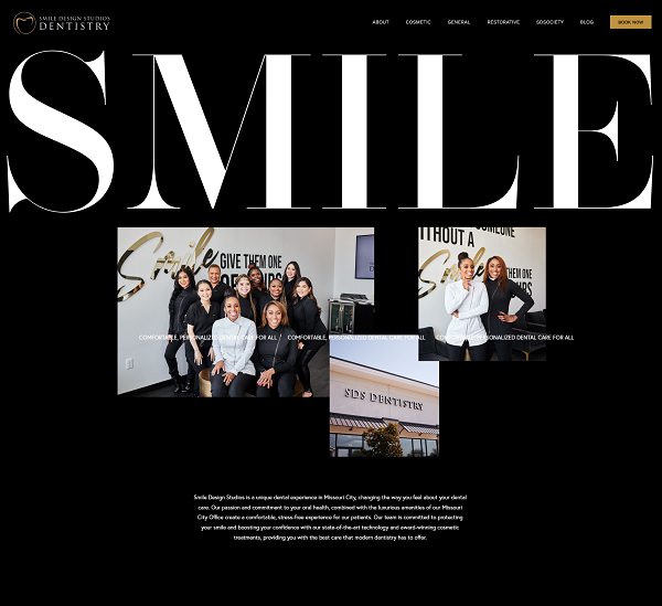 Smile Design Studios website