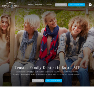 Silver Creek Family Dentistry website screenshot